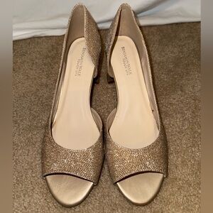 Benjamin Walk Touch Ups Joy Gold Glitter Heels 10.5 Medium
